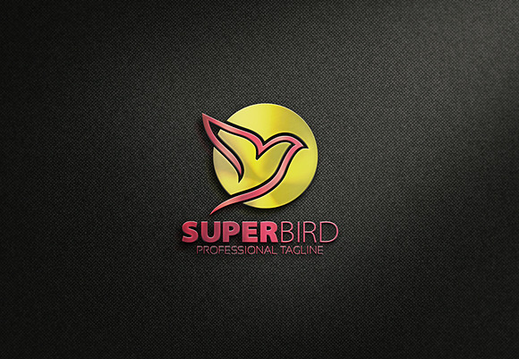 Super Bird Logo in Logo Templates - product preview 7