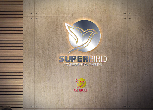 Super Bird Logo in Logo Templates - product preview 9