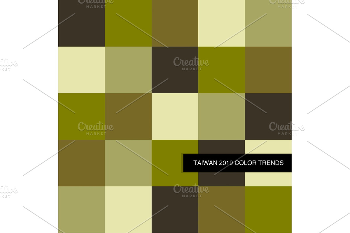 Trendy Khaki Green 2019 Color in Illustrations - product preview 8