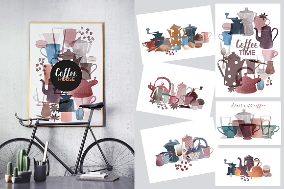 Coffee Time set in Illustrations - product preview 3