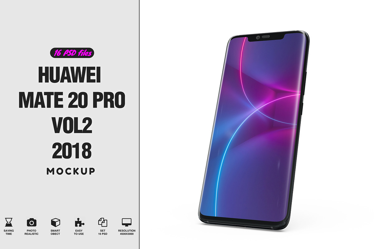 Huawei Mate 20 Pro App Mockup vol2 in Product Mockups - product preview 8