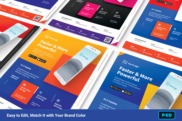 Mobile App Promotion Flyer + Insta in Flyer Templates - product preview 2