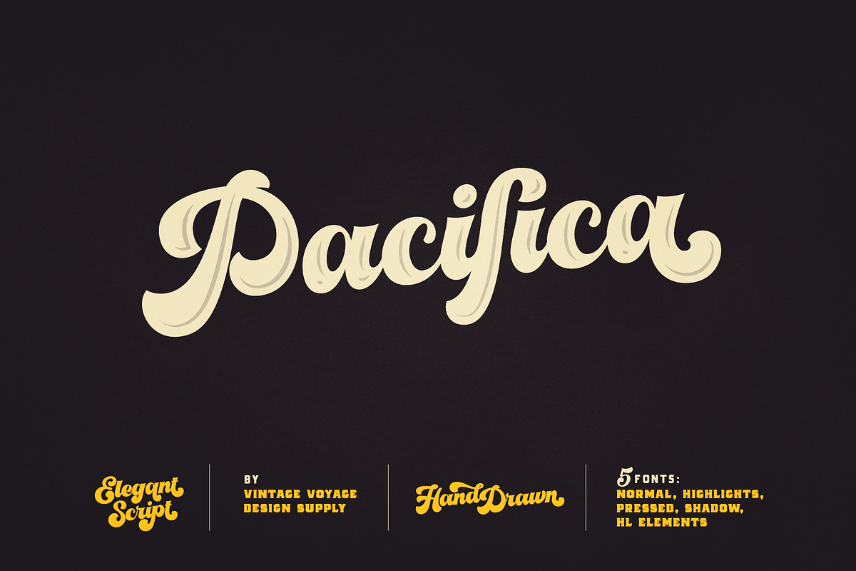 VVDS Pacifica in Script Fonts - product preview 8