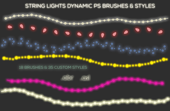 String Lights Brushes & Styles in Add-Ons - product preview 2