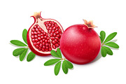 Ripe juicy pomegranate. Fruit