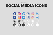 SALE Colorful Social Media Icons