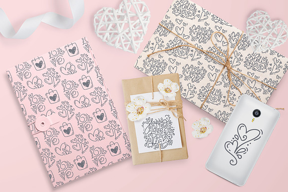 Cute Valentines Elements in Objects - product preview 4