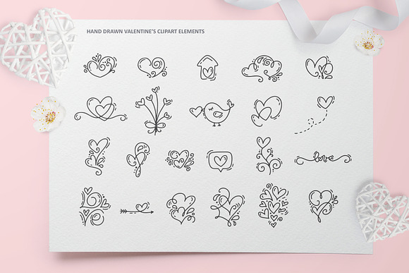 Cute Valentines Elements in Objects - product preview 8