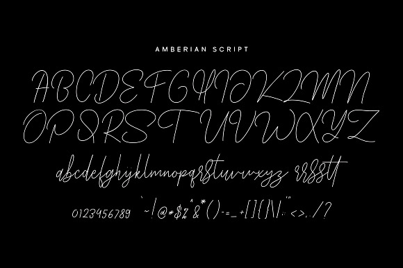 Amberian Font in Script Fonts - product preview 8