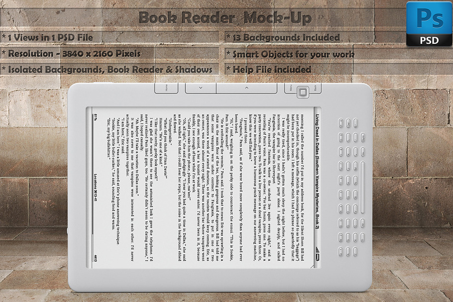 Book Reader Kindle Mockup Vol 5