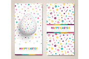 Easter greeting cards set