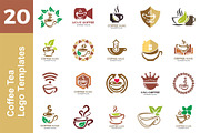 20 Logo Coffee Tea Templates Bundle