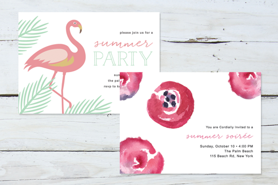 10 Summer Party Bundle in Postcard Templates - product preview 8