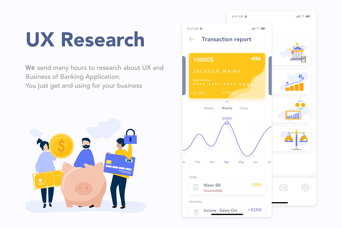MooBank - Banking Application UI Kit in App Templates - product preview 8
