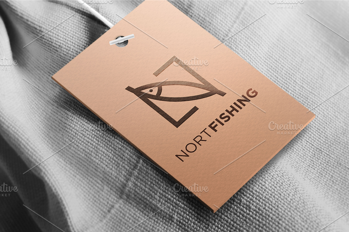North Fishing Apparel Letter N Logo in Logo Templates - product preview 8