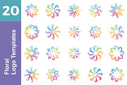 20 Logo Floral Monogram Bundle