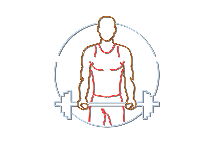 African American Athlete Lifting Bar in Illustrations - product preview 8