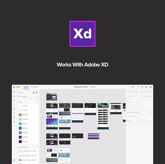 Adobe XD Experience Church Web Kit in UI Kits and Libraries - product preview 6