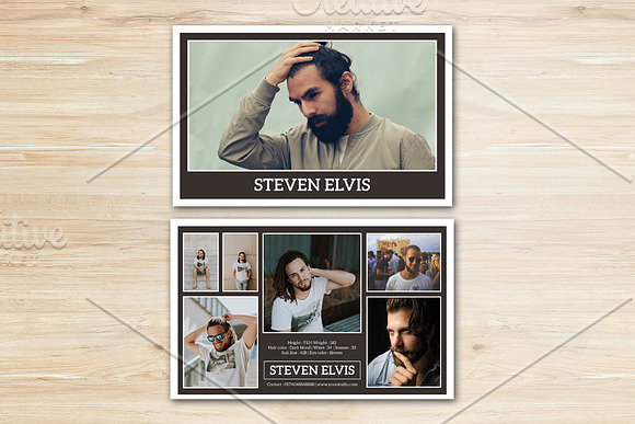 Model Comp Card - V924 in Flyer Templates - product preview 1