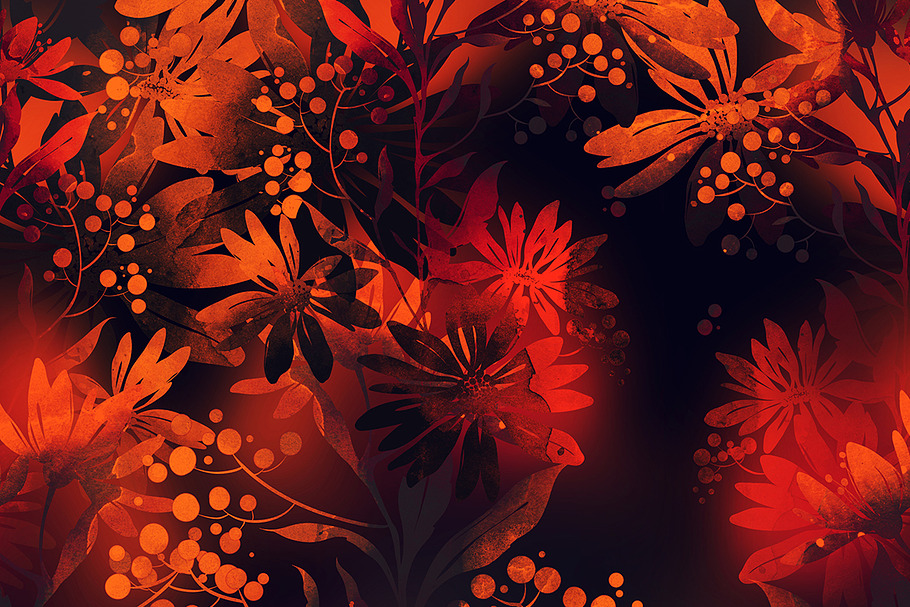 imaginary flowers seamless | JPEG in Patterns - product preview 8