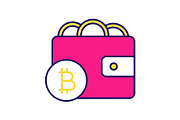 Bitcoin wallet color icon