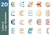 20 Logo Letter E Templates Bundle
