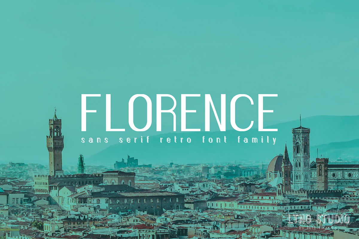 FLORENCE font family in Sans-Serif Fonts - product preview 8