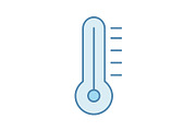 Thermometer color icon