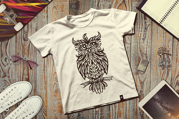 Paper cut owl in Illustrations - product preview 1