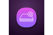 Ecological mattress recycling icon