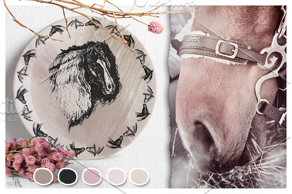 Ink Horses Graphic Collection in Illustrations - product preview 3