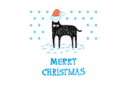 Christmas Cat card