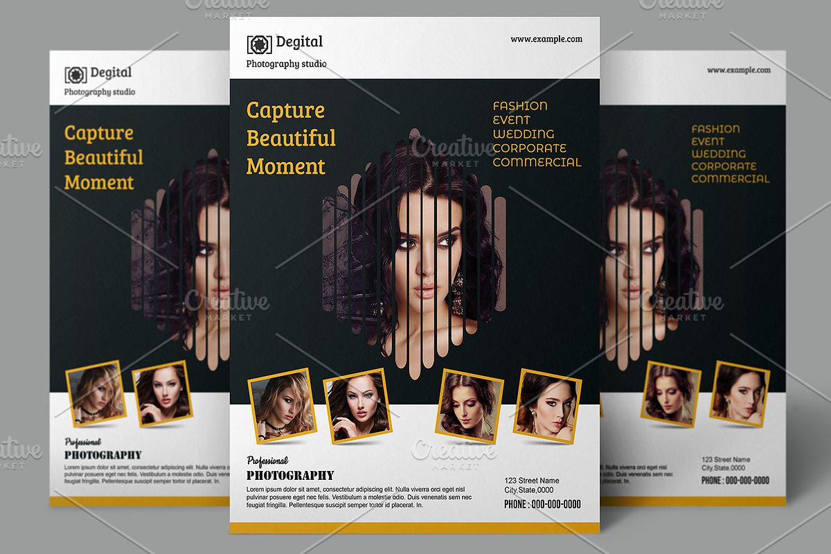 Printable Photography Flyer V927 in Flyer Templates - product preview 8