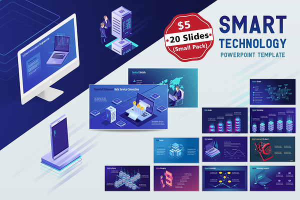 Smart Tech PPT Template (Small Pack)