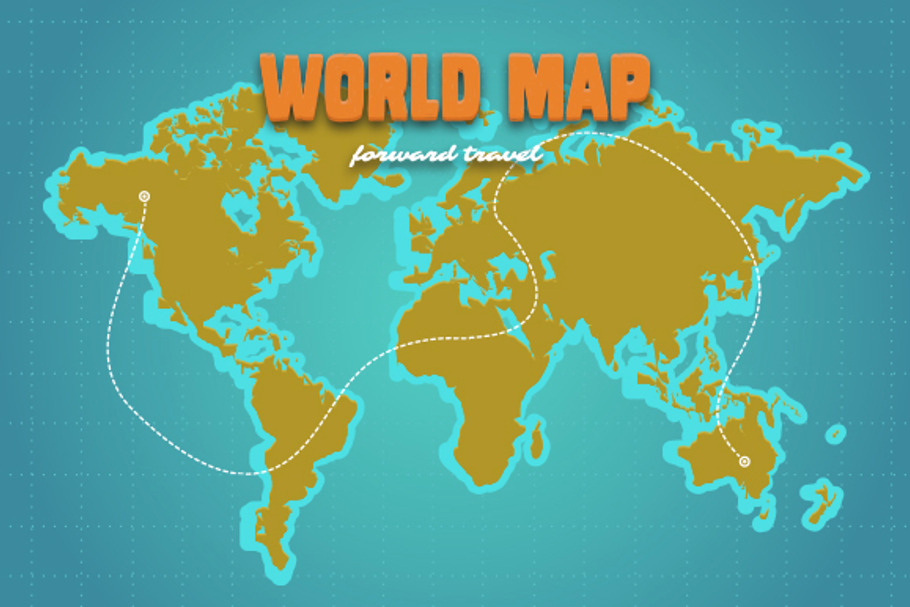 World map Vector illustration