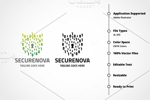 Securenova Logo in Logo Templates - product preview 5