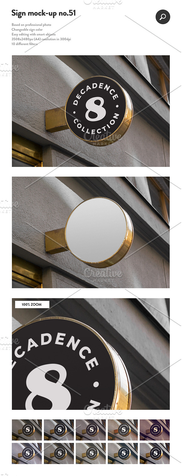 50 sign facade logo mockup bundle 2 in Product Mockups - product preview 1