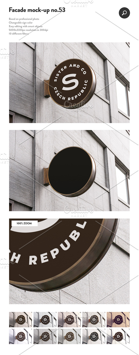 50 sign facade logo mockup bundle 2 in Product Mockups - product preview 3