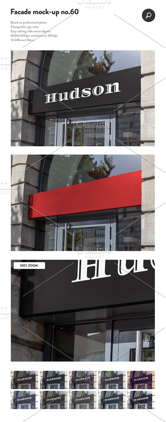 50 sign facade logo mockup bundle 2 in Product Mockups - product preview 10