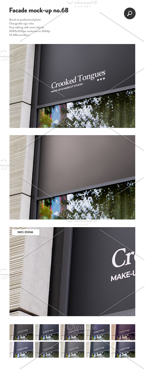 50 sign facade logo mockup bundle 2 in Product Mockups - product preview 18