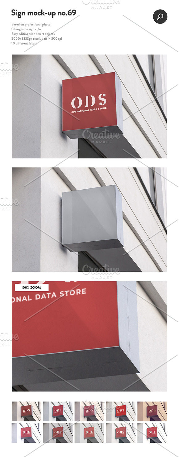 50 sign facade logo mockup bundle 2 in Product Mockups - product preview 19