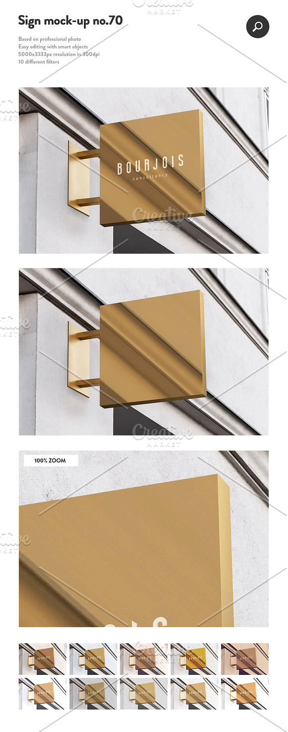 50 sign facade logo mockup bundle 2 in Product Mockups - product preview 20