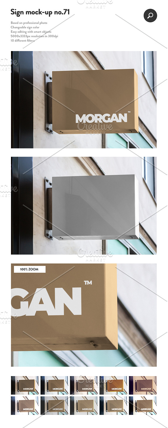 50 sign facade logo mockup bundle 2 in Product Mockups - product preview 21