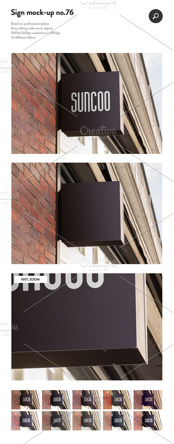 50 sign facade logo mockup bundle 2 in Product Mockups - product preview 26