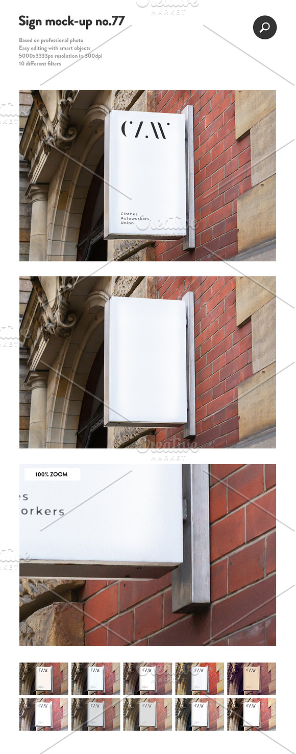 50 sign facade logo mockup bundle 2 in Product Mockups - product preview 27