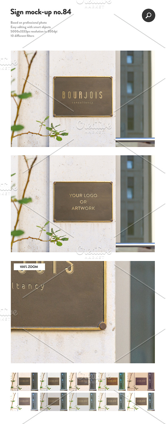 50 sign facade logo mockup bundle 2 in Product Mockups - product preview 34