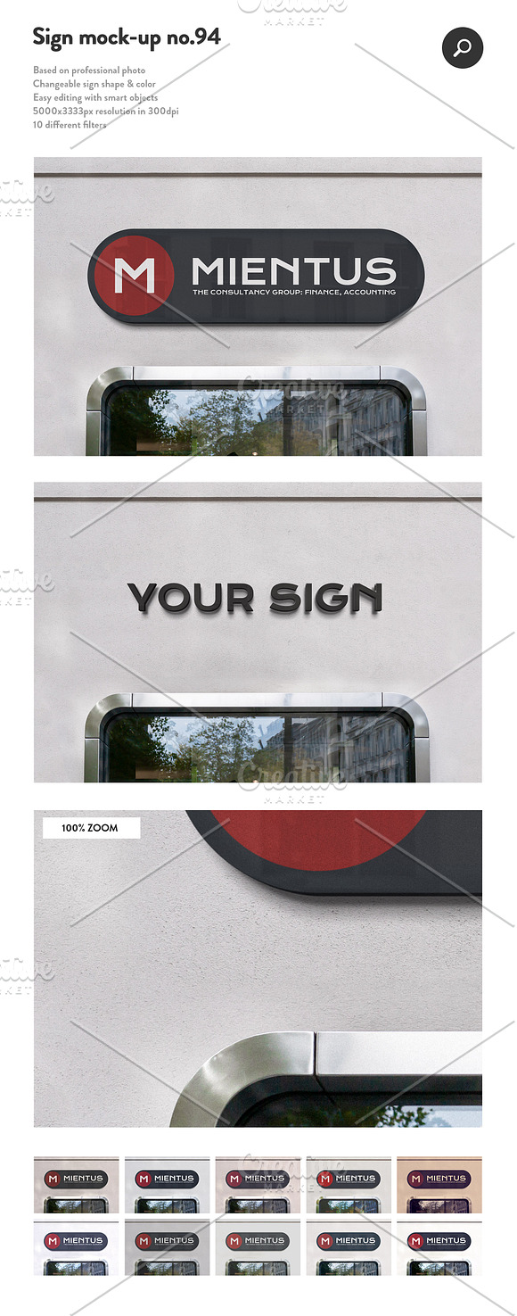 50 sign facade logo mockup bundle 2 in Product Mockups - product preview 44