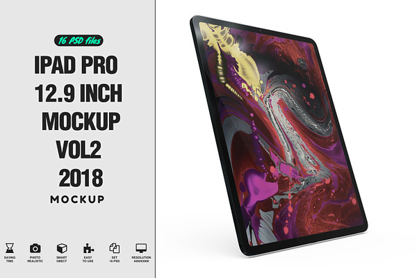 iPad Pro 12.9 inch 2018 Mockup VOL2
