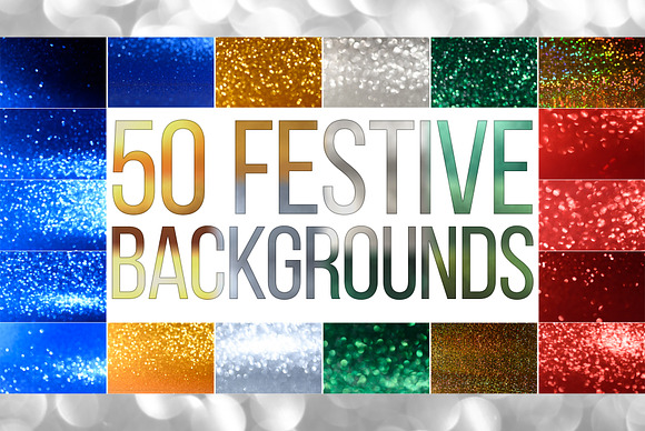 50 Festive bokeh backgrounds in Objects - product preview 3