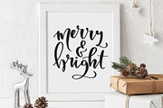 Merry and Bright Printable Art